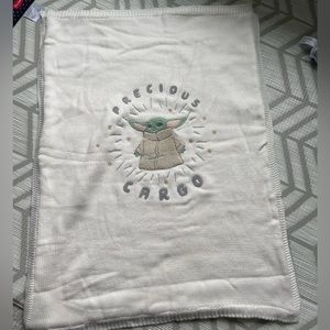 Pottery Barn Kids Star Wars The Mandalorian Grog Heirloom Baby Blanket